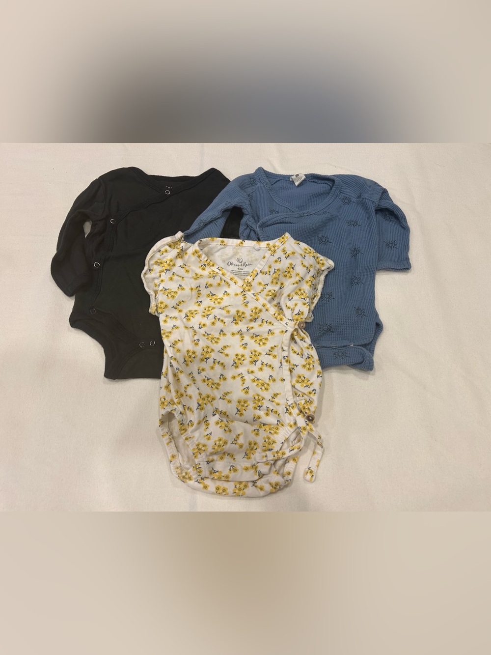 3 Baby name brand onesie bundle